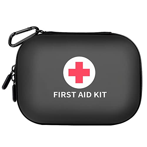 Professionelle Erste Hilfe Sets Arzttasche,Rettungstasche Notfallzubehör,Notfalltasche leer,Fahrrad First aid kit klein,Büro, Boot, überleben und Reisen, Klein und Leicht black,L von SMINNG