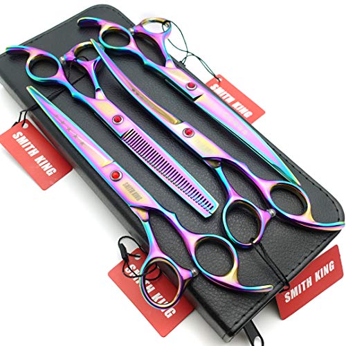 7 Zoll Hundepflege Schere Set Hund gerade Schere Ausdünnungsschere Schere gebogene Schere 4Stk Set 7 Zoll Hundepflege Schere Set Hund gerade Schere Ausdünnungsschere Schere gebogene Schere 4Stk Set von Smith King