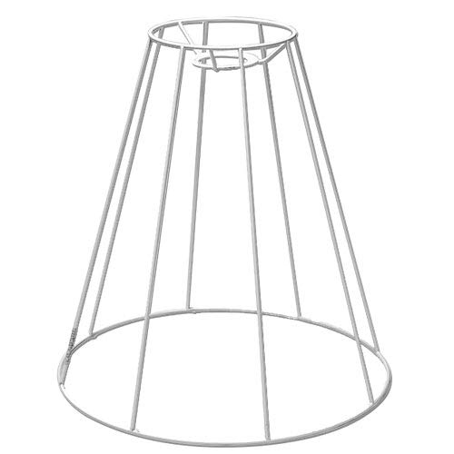 SMITS Lampenschirmgestell, weiß plastifiziert, Ø o. 15cm, Ø u. 35cm, h 35cm SMITS Lampenschirmgestell, weiß plastifiziert, Ø o. 15cm, Ø u. 35cm, h 35cm von SMITS