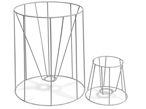 SMITS Lampenschirmgestell, weiß plastifiziert, Ø o. 27,5cm, Ø u. 30cm, h 35cm SMITS Lampenschirmgestell, weiß plastifiziert, Ø o. 27,5cm, Ø u. 30cm, h 35cm von SMITS