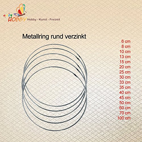 SMITS Metallring rund Silber lackiert 70 cm Ø, 1 Stück SMITS Metallring rund Silber lackiert 70 cm Ø, 1 Stück von SMITS