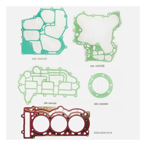 Komplette Motor Zylinderkopf Kurbelgehäuse Dichtung Set Kit for BRP Können-Am Maverick X3 X-3 R Turbo(Complete Engine) von SMJDPIWRO