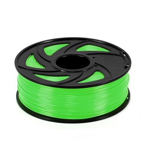 ABS PLA 3D-Filament FDM, 3D-Drucker 1 kg 1,75 mm 100% blasenfrei Kunststoff-Druckfilament von ausgezeichneter Qualität for Kinder kritzeln(Color:PETG-1KG-green) von SMJY