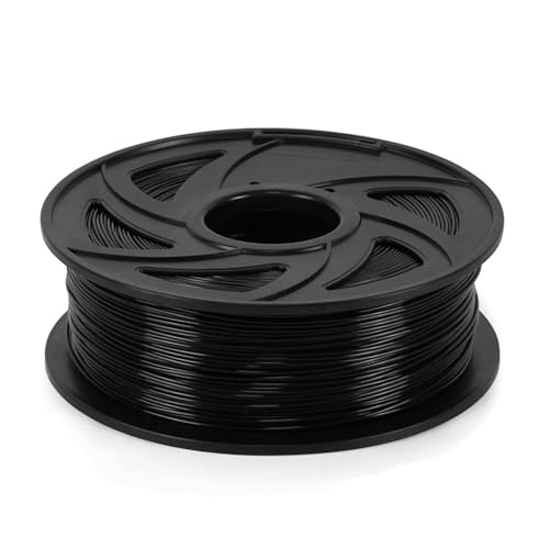 ABS PLA 3D-Filament FDM, 3D-Drucker 1 kg 1,75 mm 100% blasenfrei Kunststoff-Druckfilament von ausgezeichneter Qualität for Kinder kritzeln(Color:PLA-1KG-black) von SMJY