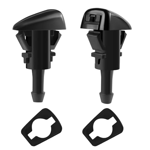 2 Stück Frontscheiben-Waschdüsen Premium-Sprühstrahl Ersatz für Chrysler, Dodge, Jeep, Ram passend für OEM-Nr. 4805742AB, 4805742AC, 5113049AA, 55077460AA, 5303833AA 2 Stück Frontscheiben-Waschdüsen Premium-Sprühstrahl Ersatz für Chrysler, Dodge, Jeep, Ram passend für OEM-Nr. 4805742AB, 4805742AC, 5113049AA, 55077460AA, 5303833AA von SMLBJUTE