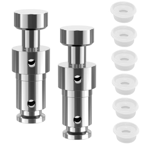 2 Stück Schnellkochtopf-Schwimmerventil, Universal-Ersatzteile für Duo 3, 5, 6 Qt, Duo Plus 3, 6 Qt, Ultra 3, 6, 8 Qt, Lux 3 Qt mit 6 Silikon-Dichtungen 2 Stück Schnellkochtopf-Schwimmerventil, Universal-Ersatzteile für Duo 3, 5, 6 Qt, Duo Plus 3, 6 Qt, Ultra 3, 6, 8 Qt, Lux 3 Qt mit 6 Silikon-Dichtungen von SMLBJUTE