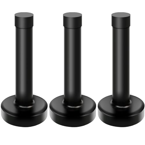 304 Edelstahl-Türstopper, verdickte und Gummispitzen, Stoßstange für die Unterseite und Oberseite der Tür (3 Stück) von SMLBJUTE