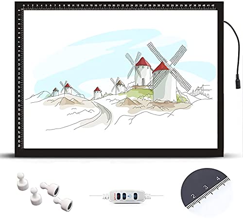LED A1 A2 A3 A4 Leuchttisch Light Pad Zeichnen Leuchtplatte Mit USB-Stromkabel Malen Pad Leuchtkasten Für Künstler, Skizzieren, Animation, Designen, Tattoo. Geschenk Für Kinder, Künstler,Schwarz,A2 LED A1 A2 A3 A4 Leuchttisch Light Pad Zeichnen Leuchtplatte Mit USB-Stromkabel Malen Pad Leuchtkasten Für Künstler, Skizzieren, Animation, Designen, Tattoo. Geschenk Für Kinder, Künstler,Schwarz,A2 von SMLJJDZ