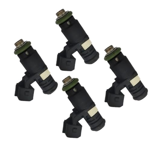 4-teiliges Einspritzventil, 805000000082, kompatibel mit Renault Clio MK3 Grand Modus Twingo MK2 Wind 1.2 2007–2014, Autoteile von SMMXDWBA