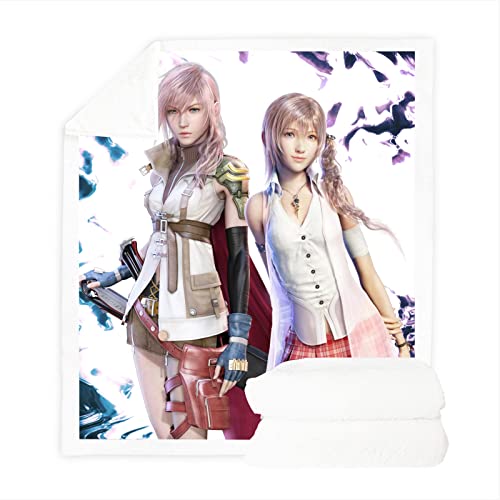SMNVCKJ Anime Final Fantasy Decke Erwachsene Kinder Weich Flauschig Flanell Bettdecken Sofabezug Reise Picknick Warm Werfen Für Kinder Geschenk (4,150 * 200cm) von SMNVCKJ