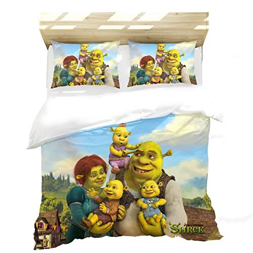 SMNVCKJ Jungen, Teenager Lieblingsfilmmonster Anime 3D-Druck Bettwäsche-Set, Freund, Weichen Und Bequemen Bettbezug Kissenbezug (8,135 * 200) von SMNVCKJ