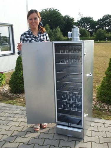 SMOKI Räucherofen JUMBO Original - Doppelwandig isoliert- 125x39x53cm - aus FAL-Stahlblech - mit Rauchabzug - für 16 Flachroste oder Fischkörbe SMOKI Räucherofen JUMBO Original - Doppelwandig isoliert- 125x39x53cm - aus FAL-Stahlblech - mit Rauchabzug - für 16 Flachroste oder Fischkörbe von SMOKI Räuchertechnik