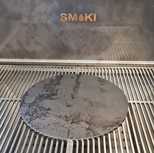 Smoki Räuchertechnik Backstahl/Pizza-Stahl rund (34cm) von SMOKI Räuchertechnik