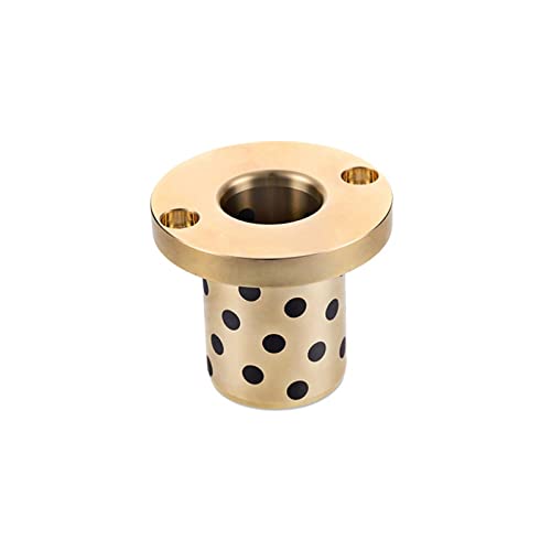 6,8,10 mm Innendurchmesser Graphit-Kupfer-Gleitlager ohne Öl integrierte Buchse Rundflansch-Führungsbuchse 2St (Color : MPTZ, Size : 2PCS_8X12X15-27X4) von SMOKT