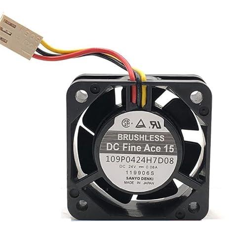 109P0424H7D08 24V 3-wire 3-pin 0.08A 4015 Fanuc system special machine inverter fan von SMPWYFN