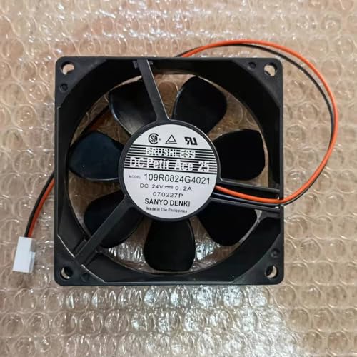 109R0824G4021 24V 0.2A 8025 2 line 2pin cooling fan 8cm mute 4.8W von SMPWYFN