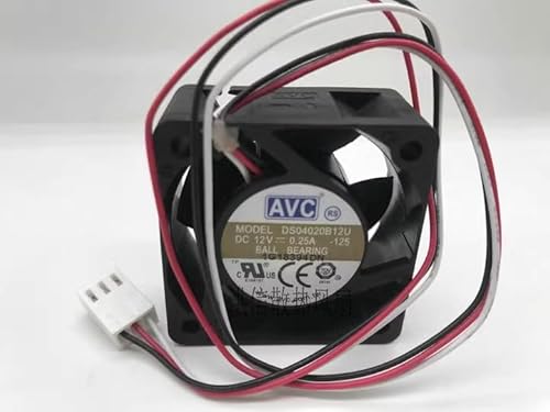 40MM Computer cooling fan，DS04020B12U DC12V 0.25A 3-wire 40 * 20MM double ball cooling fan von SMPWYFN
