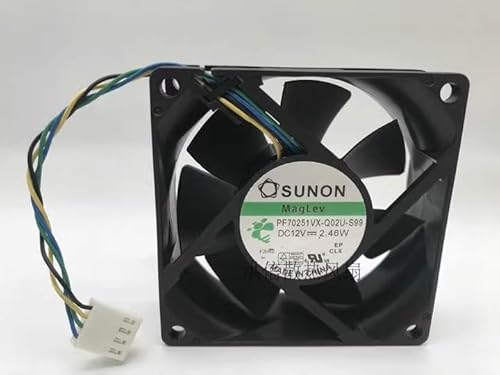 70MM PC case fan，PF70251VX-Q02U-S99 DC12V 2.46W 4-wire 7025 cooling fan von SMPWYFN