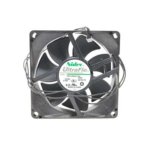 80MM Computer case fan， T80T12MUA7-53 DC12V 0.19A 8025 3-wire cooling fan von SMPWYFN