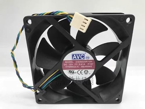 92MM Chassis fan，9225 DS09225R12H 12V 0.41A 4-wire PWM temperature controlled fan von SMPWYFN