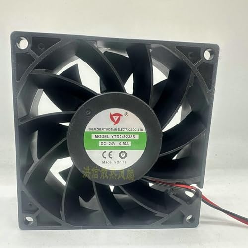 92mm Computer case fan double ball bearing DC24V 0.35A 9CM 2-wire Used for heat dissipation of electric welding machines and display cabinets. von SMPWYFN
