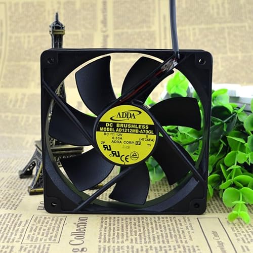 AD1212MB-A70GL 12cm 12025 12V 0.33A 2-Wire 2P Chassis Cooling Fan von SMPWYFN