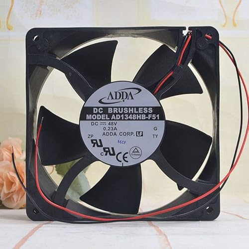 AD1348HB-F51 48V 2-wire 0.23A 12738 Double Ball Bearing Axial Cooling Fan 12.7cm von SMPWYFN