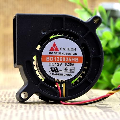 BD126025HB DC 12V 3-wire 3-pin 0.3A 60 * 25MM blower cooling fan radiator von SMPWYFN