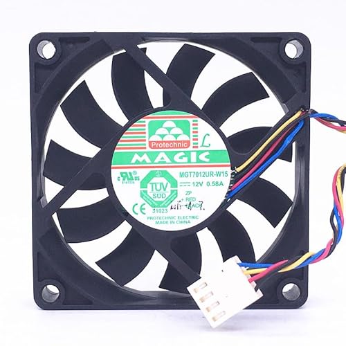 MGT7012UR-W15 12V 4-wire 4-pin 7015 0.58A PWM high air volume CPU 7cm chassis fan von SMPWYFN