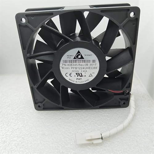 PFB1224UHEC8X 120mm DC Brushless Fan - 24V 2.40A Double - Lead Ball Bearing Cooling Fan for Server Racks PFB1224UHEC8X 120mm DC Brushless Fan - 24V 2.40A Double - Lead Ball Bearing Cooling Fan for Server Racks von SMPWYFN