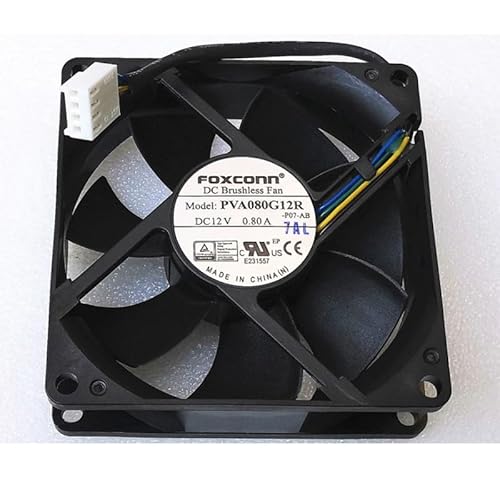 PVA080G12R 12V 0.80A 8025 4line 4P PWM speed control cooling fan von SMPWYFN