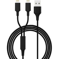 Smrter - USB-Ladekabel usb 2.0 usb-a Stecker, Apple Lightning Stecker 1.20 m Schwarz hydraduo von SMRTER