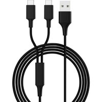 Smrter - USB-Ladekabel usb 2.0 usb-a Stecker, usb-c® Stecker 1.20 m Schwarz hydraduocbk von SMRTER
