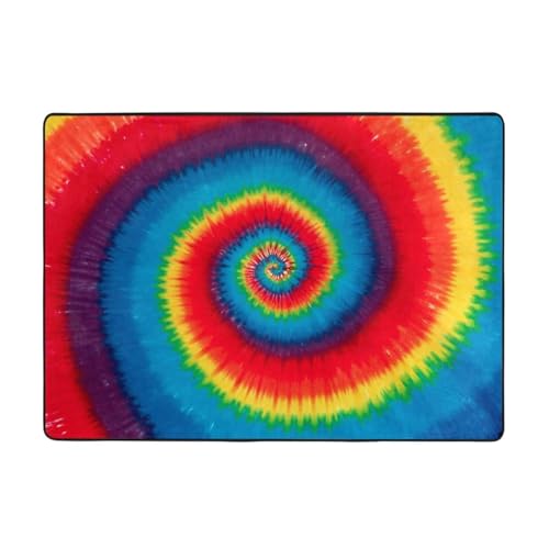 Moderner Teppich für den Innenbereich, Batik-Muster, Teppiche für Schlafzimmer, Wohnzimmer, extra weich und bequem, perfekt für Hartholzböden, 203 x 147 cm Moderner Teppich für den Innenbereich, Batik-Muster, Teppiche für Schlafzimmer, Wohnzimmer, extra weich und bequem, perfekt für Hartholzböden, 203 x 147 cm von SMSJTMWHN