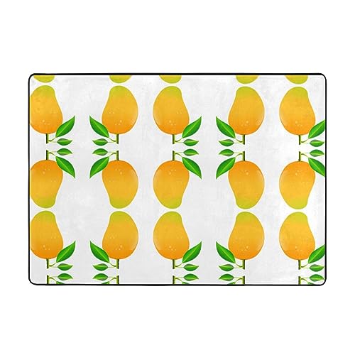 Moderner Teppich für den Innenbereich, Mango-Teppiche für Schlafzimmer, Wohnzimmer, extra weich und bequem, perfekt für Hartholzböden, 203 x 147 cm von SMSJTMWHN