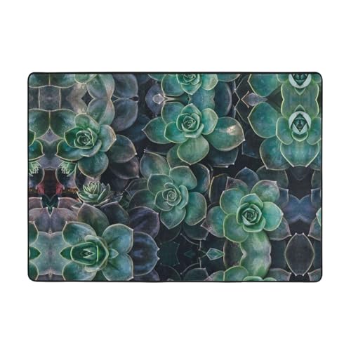 Moderner Teppich für den Innenbereich, Sukkulenten, Teppiche für Schlafzimmer, Wohnzimmer, extra weich und bequem, perfekt für Hartholzböden, 203 x 147 cm Moderner Teppich für den Innenbereich, Sukkulenten, Teppiche für Schlafzimmer, Wohnzimmer, extra weich und bequem, perfekt für Hartholzböden, 203 x 147 cm von SMSJTMWHN