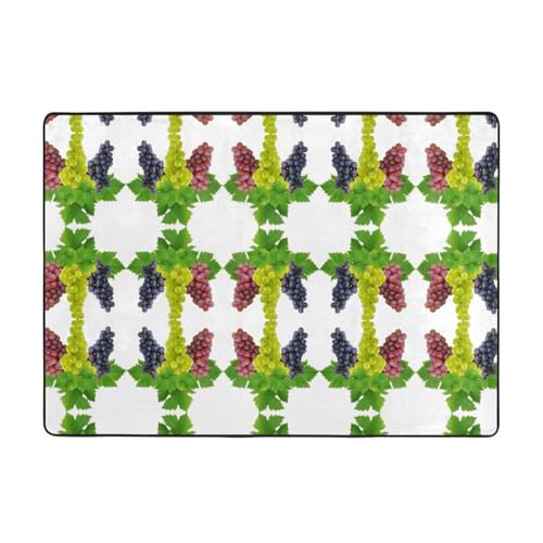 Moderner Teppich für den Innenbereich, Trauben-Teppiche für Schlafzimmer, Wohnzimmer, extra weich und bequem, perfekt für Hartholzböden, 203 x 147 cm Moderner Teppich für den Innenbereich, Trauben-Teppiche für Schlafzimmer, Wohnzimmer, extra weich und bequem, perfekt für Hartholzböden, 203 x 147 cm von SMSJTMWHN