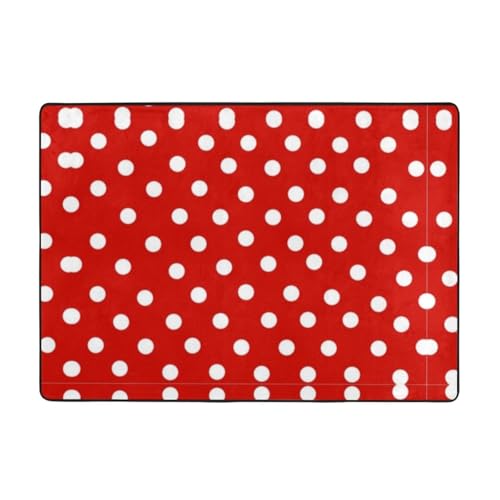 Moderner Teppich für den Innenbereich, gepunktete Teppiche für Schlafzimmer, Wohnzimmer, extra weich und bequem, perfekt für Hartholzböden, 203 x 147 cm Moderner Teppich für den Innenbereich, gepunktete Teppiche für Schlafzimmer, Wohnzimmer, extra weich und bequem, perfekt für Hartholzböden, 203 x 147 cm von SMSJTMWHN