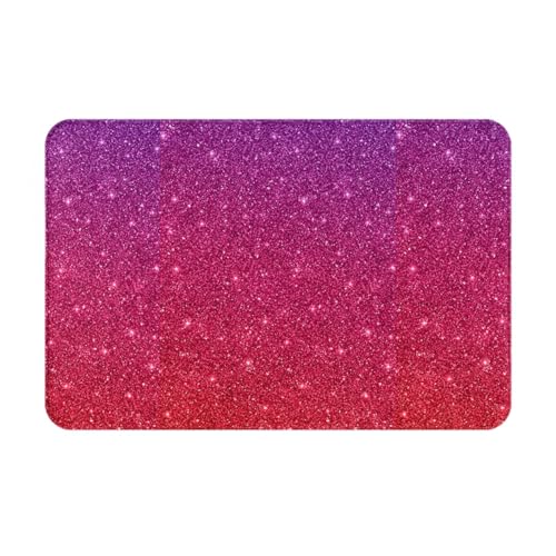 SMSJTMWHN Willkommensmatte, glitzernde Fußmatten mit Farbverlauf, Pailletten-Fußmatten für den Innen- und Außenbereich, flache Bodenmatten, leicht zu reinigen, Vordereingangsteppich, Heimdekoration von SMSJTMWHN