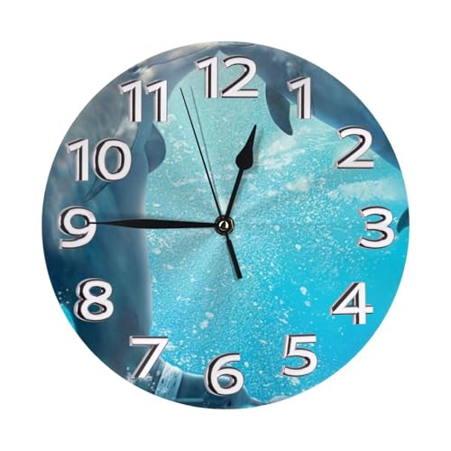 SMSJTMWHN Winter The Dolphin Clock Number Round Wall Clock Silent Non-ticking Design, Environmentally Friendly & Customizable for Kitchen, Office, Classroom 10 Inch SMSJTMWHN Winter The Dolphin Clock Number Round Wall Clock Silent Non-ticking Design, Environmentally Friendly & Customizable for Kitchen, Office, Classroom 10 Inch von SMSJTMWHN