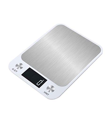 SMSOM Digitale Küchenwaage Lebensmittelwaage, Küchenwaage, Lebensmittelkomponente für Lebensmittelqualität 1g Inkrement, 11 lb / 5 kg, hintergrundbeleuchtete LCD-Anzeigefunktion von SMSOM