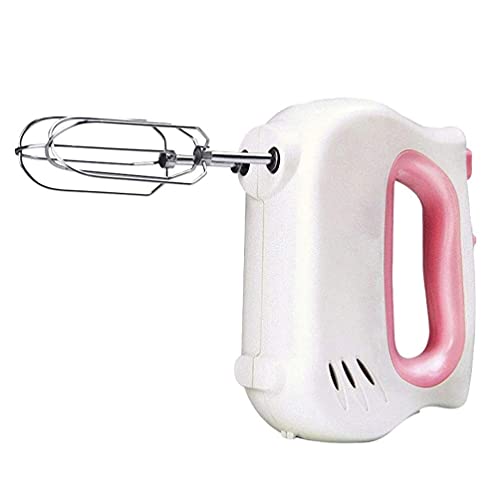 SMSOM Handmischer elektrisch, 5-Gang-150W-Power-Handheld-Mischer mit 2 Edelstahl-Zubehör für leichtes Schlag, Mischplätzchen, Kuchen von SMSOM