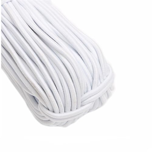 Gummikordel 1.8MM Rundgummi Elastisches Seil Gummischnur für Armbänder Vielseitige Stretch Gummiseil Expanderseil Spannseil Perlenschnur Gummibänder zum Nähen DIY Basteln Stirnband(Schwarz,100m) von SMTCM