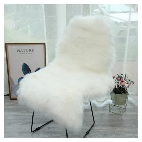 SMTCM Faux Lammfell Schaffell Teppich 60 * 100cm Lammfellimitat Carpet Longhair Felloptik Flauschige Weicher Fellteppich Stuhlkissen Bodenteppich Sitzfelle Nachahmung Wolle Matte für Sofa Wohnzimmer SMTCM Faux Lammfell Schaffell Teppich 60 * 100cm Lammfellimitat Carpet Longhair Felloptik Flauschige Weicher Fellteppich Stuhlkissen Bodenteppich Sitzfelle Nachahmung Wolle Matte für Sofa Wohnzimmer von SMTCM