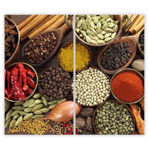 SMTDeco Herdabdeckplatte Ceranfeld Abdeckplatte Herdabdeckung Herdplatten Abdeckungen Induktionskochfeld 2 x 30x52 cm 2-tlg. Gewürze Gemüse Braun SMTDeco Herdabdeckplatte Ceranfeld Abdeckplatte Herdabdeckung Herdplatten Abdeckungen Induktionskochfeld 2 x 30x52 cm 2-tlg. Gewürze Gemüse Braun von SMTDeco