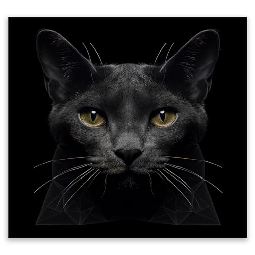 SMTDeco Herdabdeckplatte 50×52 cm – Mehr Arbeitsfläche, Spritzschutz & Schneidebrett – ESG Glas, kratzfest – für Induktion/Ceranfeld – 1-teilig, Motiv Katze Schwarz SMTDeco Herdabdeckplatte 50×52 cm – Mehr Arbeitsfläche, Spritzschutz & Schneidebrett – ESG Glas, kratzfest – für Induktion/Ceranfeld – 1-teilig, Motiv Katze Schwarz von SMTDeco