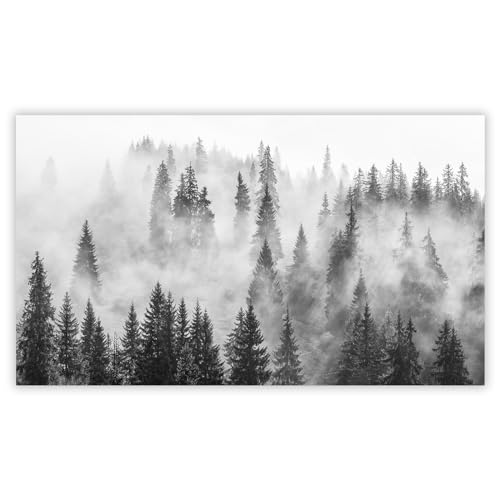 SMTDeco Herdabdeckplatte 52×30 cm – Mehr Arbeitsfläche, Spritzschutz & Schneidebrett – ESG Glas, kratzfest – für Induktion/Ceranfeld – 1-teilig, Motiv Nebel Wald Grau SMTDeco Herdabdeckplatte 52×30 cm – Mehr Arbeitsfläche, Spritzschutz & Schneidebrett – ESG Glas, kratzfest – für Induktion/Ceranfeld – 1-teilig, Motiv Nebel Wald Grau von SMTDeco