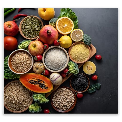 SMTDeco Herdabdeckplatte 65×60 cm – Mehr Arbeitsfläche, Spritzschutz & Schneidebrett – ESG Glas, kratzfest – für Induktion/Ceranfeld – 1-teilig, Motiv Frucht Gemüse Graphit SMTDeco Herdabdeckplatte 65×60 cm – Mehr Arbeitsfläche, Spritzschutz & Schneidebrett – ESG Glas, kratzfest – für Induktion/Ceranfeld – 1-teilig, Motiv Frucht Gemüse Graphit von SMTDeco