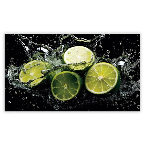 SMTDeco Herdabdeckplatte Ceranfeld Abdeckplatte Herdabdeckung Herdplatten Abdeckungen Induktionskochfeld 90x52 cm 1-tlg. Wasser Kalk Gelb von SMTDeco