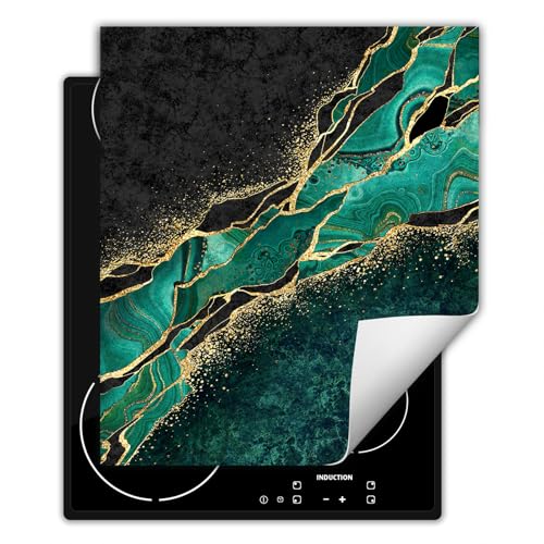 SMTDeco herdabdeckplatte Induktionsmatte herdabdeckung ceranfeld abdeckplatten für ceranfelder induktionskochfeld schutzmatte 50x52 cm Marmor Grün SMTDeco herdabdeckplatte Induktionsmatte herdabdeckung ceranfeld abdeckplatten für ceranfelder induktionskochfeld schutzmatte 50x52 cm Marmor Grün von SMTDeco